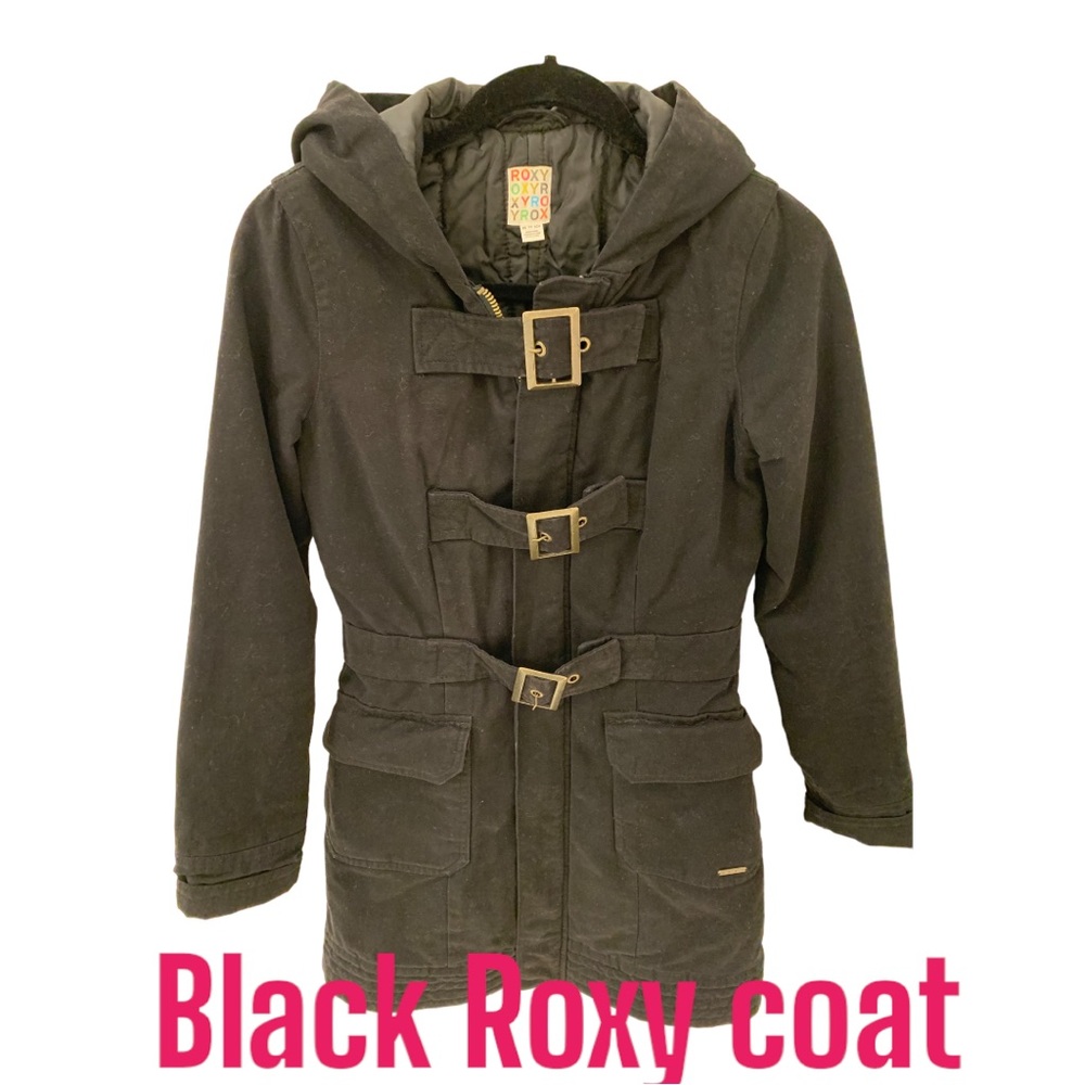 Roxy Blk warm coat ….XS.